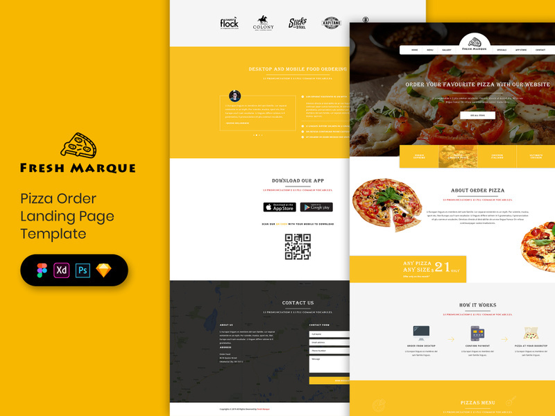 Pizza Landing Page Template