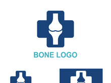 Bone logo design.logo for nursing, medical, orthopedic.