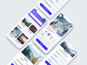Travel App UI concept preview picture