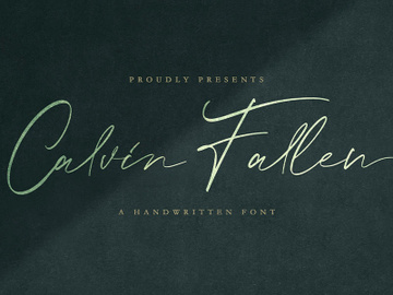 Calvin Fallen - Handwritten Signature Font preview picture