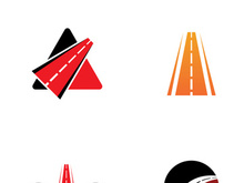 road logo and symbol template vector