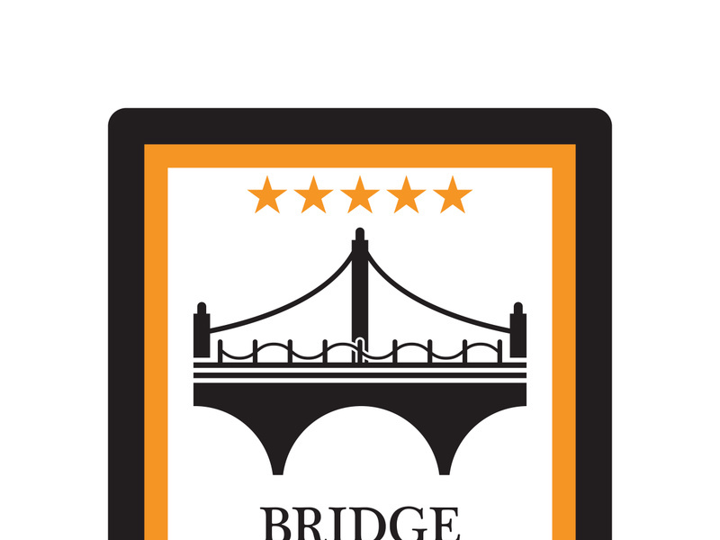 Bridge logo icon design and business symbol template