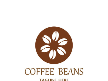 Coffee bean logo for cafe, business, label. preview picture