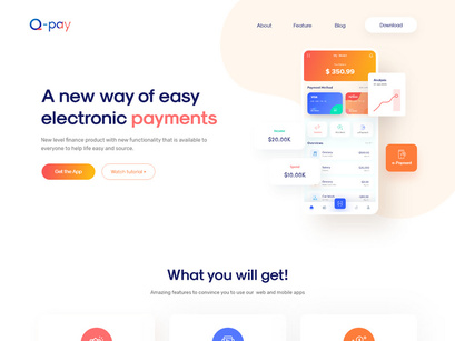 Q-Pay Landing Page