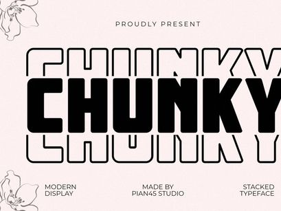 Chunky Stacked - Modern Display Font
