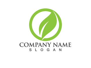 Green leaf logo Vector preview picture
