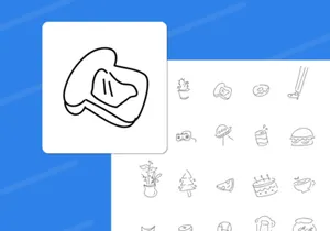 99 Line Drawing Icon Set
