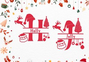 Welcome Christmas Monogram