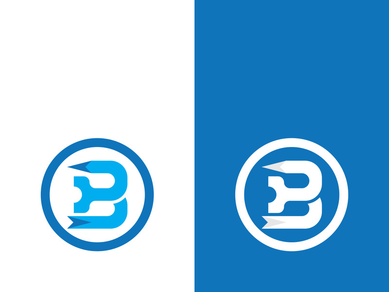 B letter logo template vector illustration