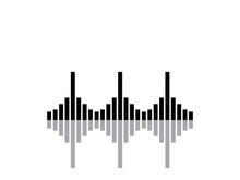 Equalizer Sound waves vector illustration design template