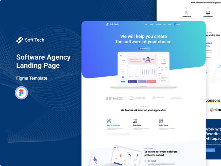 Soft Tech - Software Landing Page