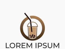 Bubble tea logo