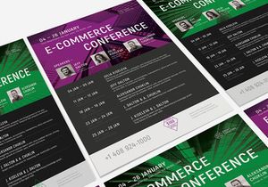 E-commerce Schedule Poster Template