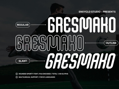 GRESMAKO - Rounded Sporty Font
