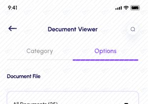 Document Reader App - Mobile App Design