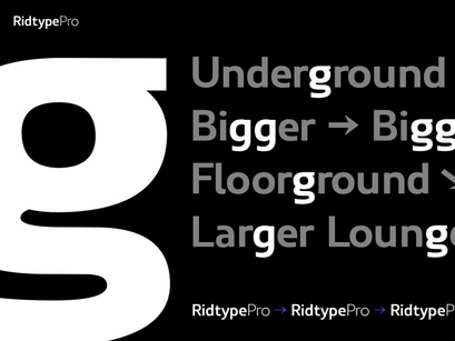 Ridtype Pro - Font Family
