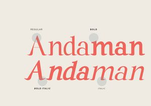 Andaman an Experimental Serif Font