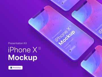 iPhone XS app mobile showcase Mock-Up preview picture