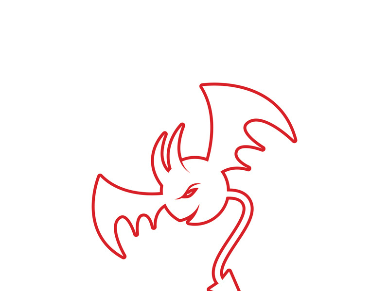 Devil Vector icon design illustration logo Template