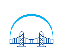 Bridge logo icon design and business symbol template