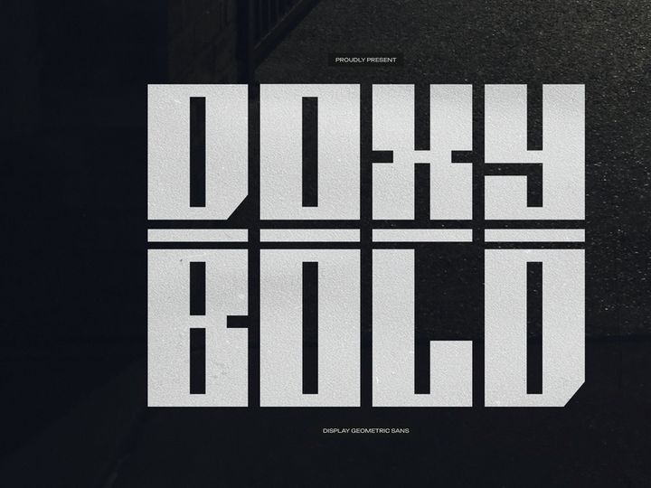 Doxy Bold | Display Geometric Sans
