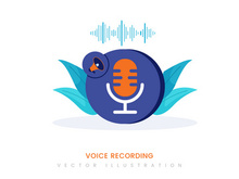 Voice recording illustration