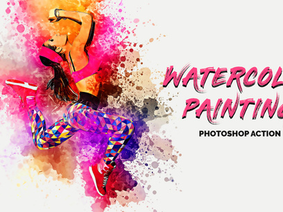20 in 1 Watercolor Photoshop Actions