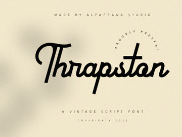 Thrapston - Vintage Script Font preview picture