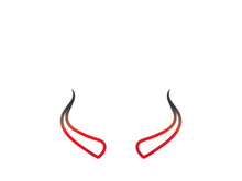 Devil horn Vector icon design illustration Template