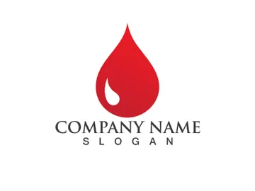 Blood drop donor vector icon preview picture