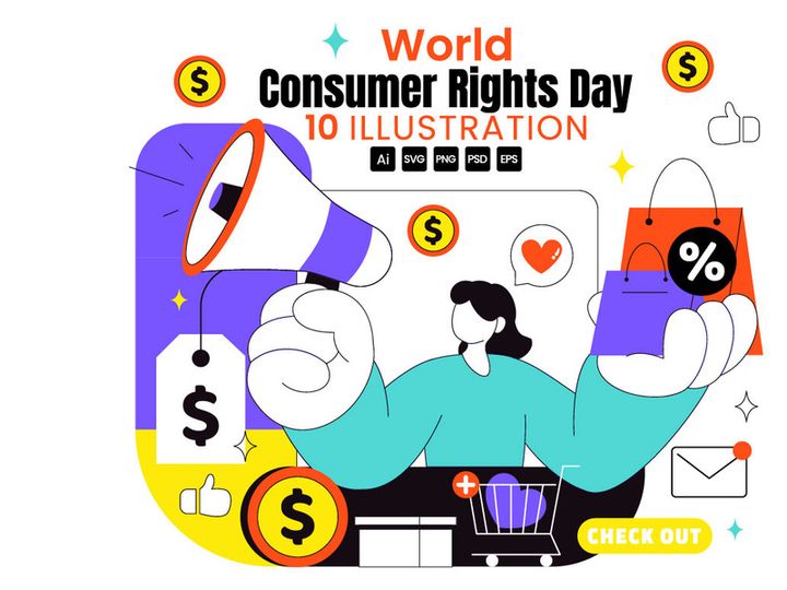10 World Consumer Rights Day Illustration