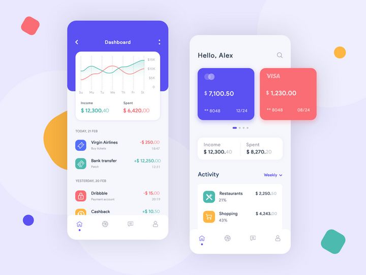 Invoice App screens