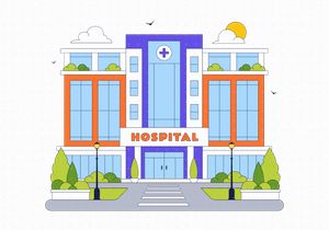 10 Hospital Building Illustration