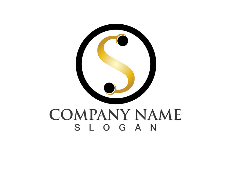 Business corporate letter S logo design vector.