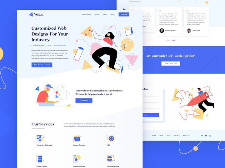 Vozac Website Designs Customized - Sketch