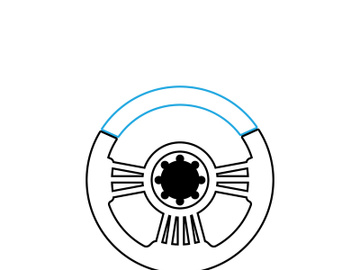 Steering Wheel vector image logo icon preview picture
