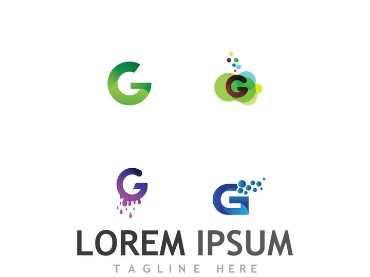 Initial G letter logo that is unique and modern.