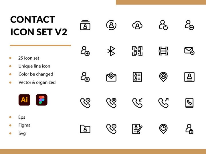 Contact Icon Set V2