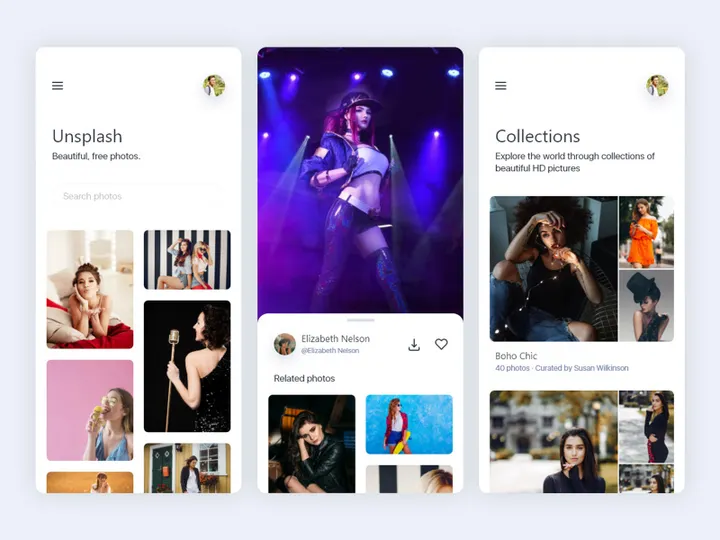 Unsplash App Redesign