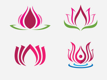 Lotus Logo Icon Vector Illustration