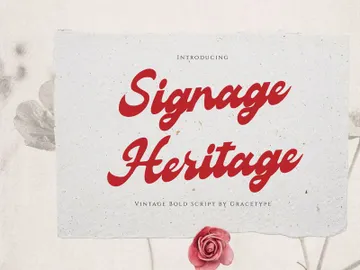 Signage Heritage | Vintage Bold Script preview picture