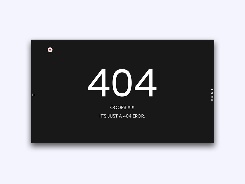 404 Page Erorr Page