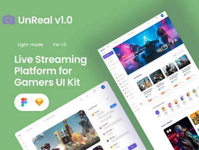UnReal v1.0 - The Live Streaming UI KIt