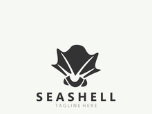Seashell Logo. Ocean Animals premium quality graphic outline symbols collection