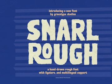 Snarl Rough | Hand Drawn Rough Font preview picture