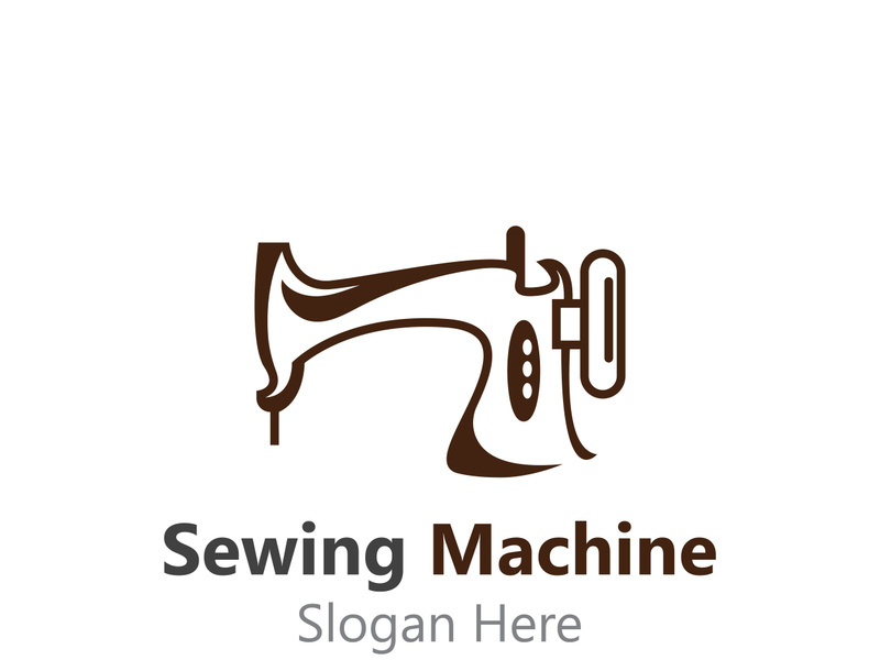 Sewing Machine Logo design concept, Tailor Sewing vector, Fashion Simple Design Template