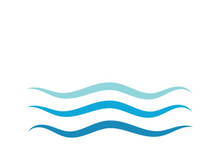 Water wave icon vector illustration design logo