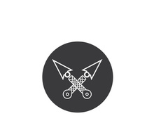 ninja weapons vector logo