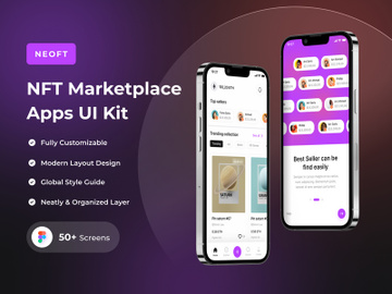 NeoFT - NFT Marketplace Apps UI Kit preview picture