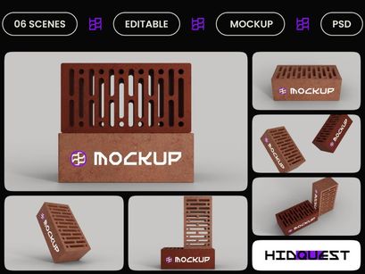Brick Hole Mockup